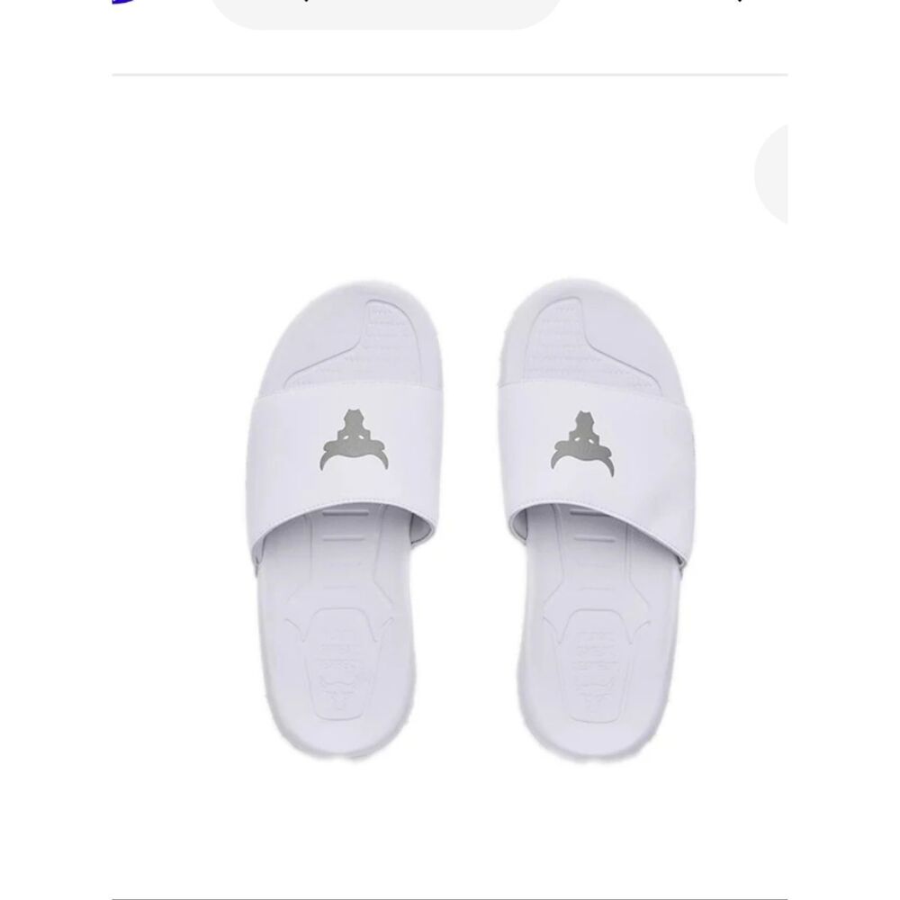 Under Armour Project Rock Men's White Slide Sandals